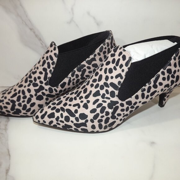 Qupid Saucy-05 Nude Leopard Suede Heels – Size 10 – NW0T - Picture 3 of 4